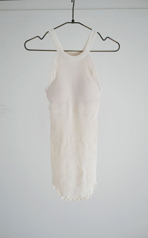Twist Cotton Bra Tank / ivory