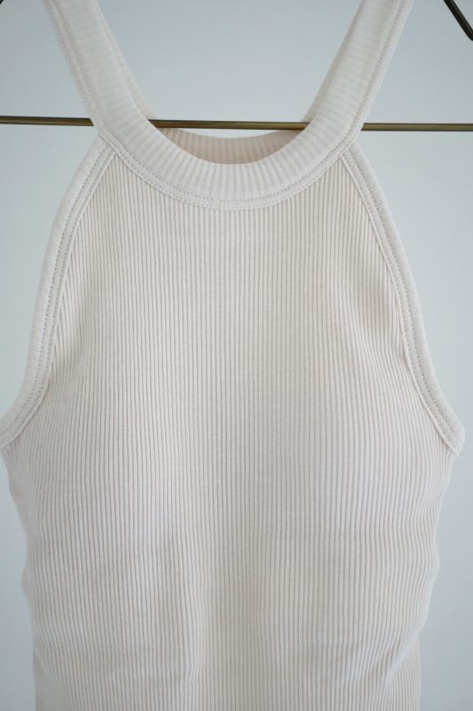 Twist Cotton Bra Tank / ivory