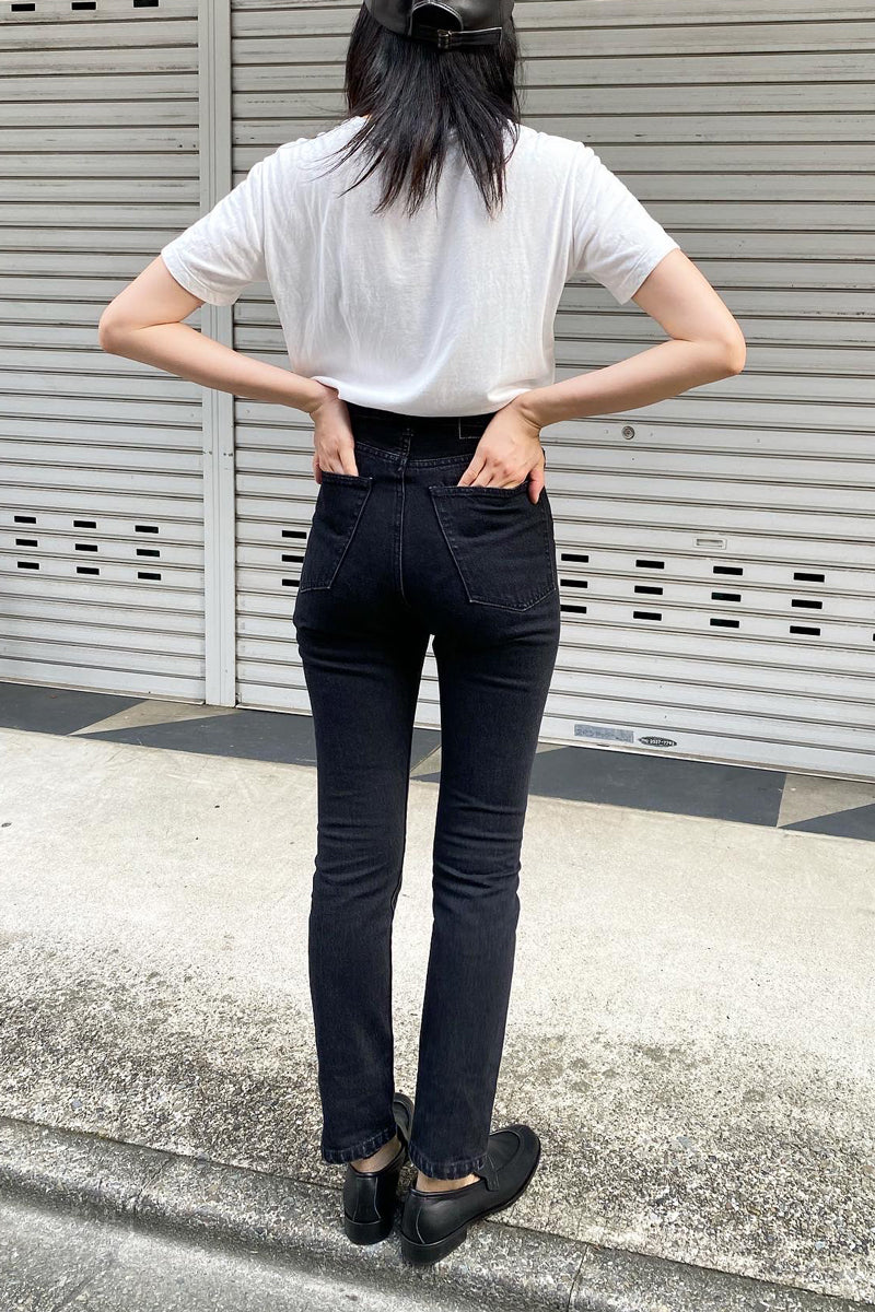 High Waist Denim / Black (Washed)