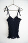shirring lace camisole (navy)