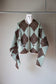 lumpy argyle cardigan