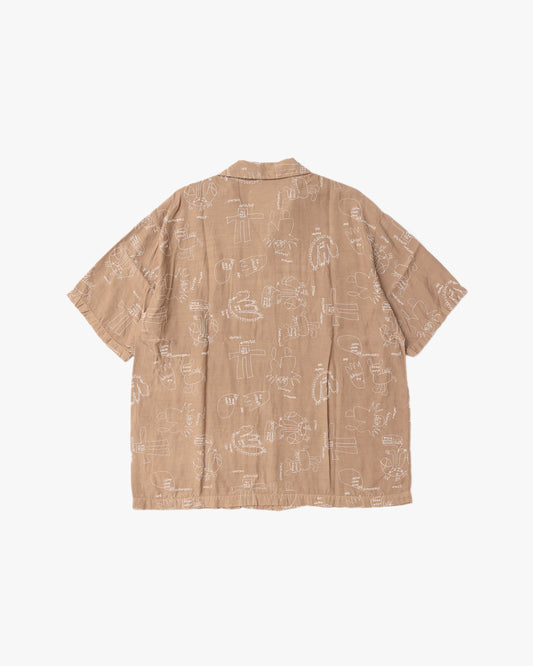 Embroidery Shirt / Beige