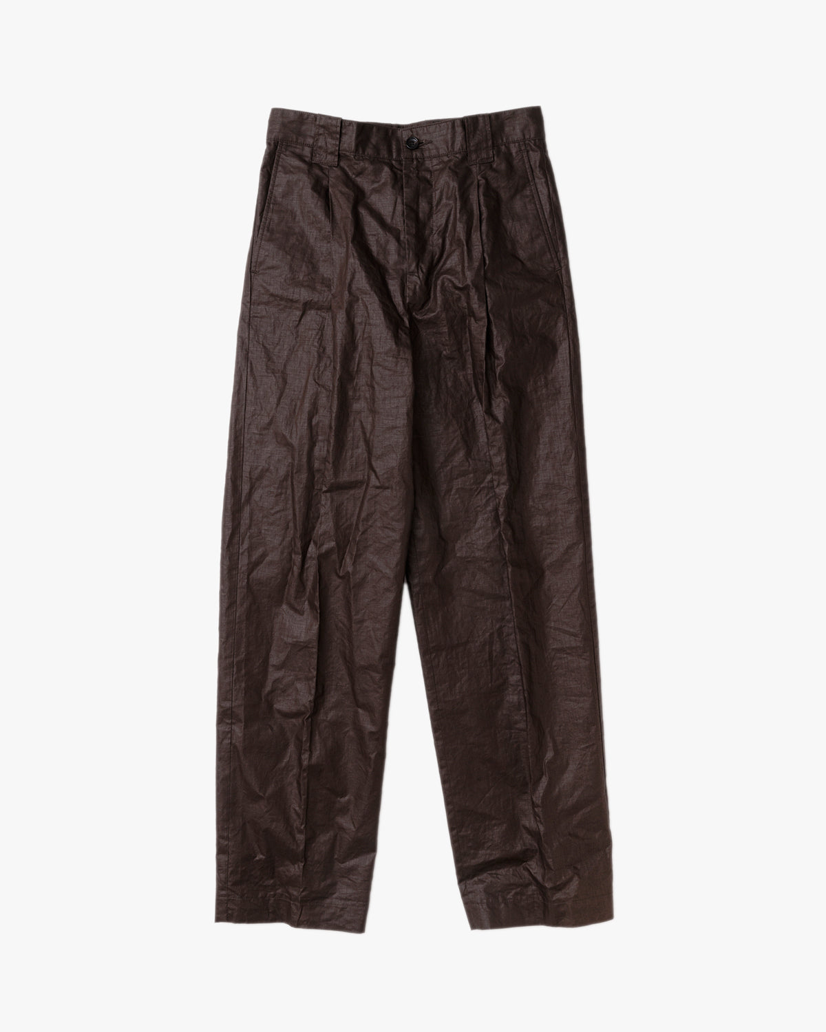 linen coating pants (brown/ beige)