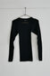 wool tereko long tee(black)