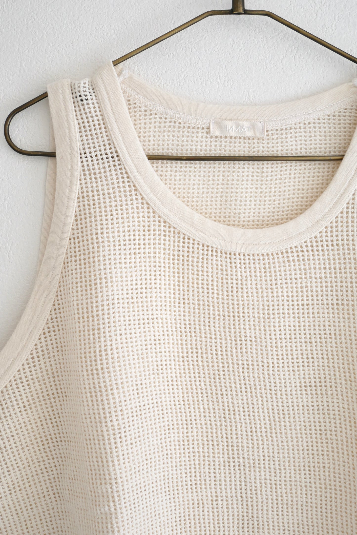 Mesh Tank Top / natural