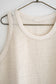 Mesh Tank Top / natural