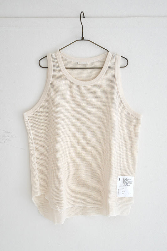 Mesh Tank Top / natural