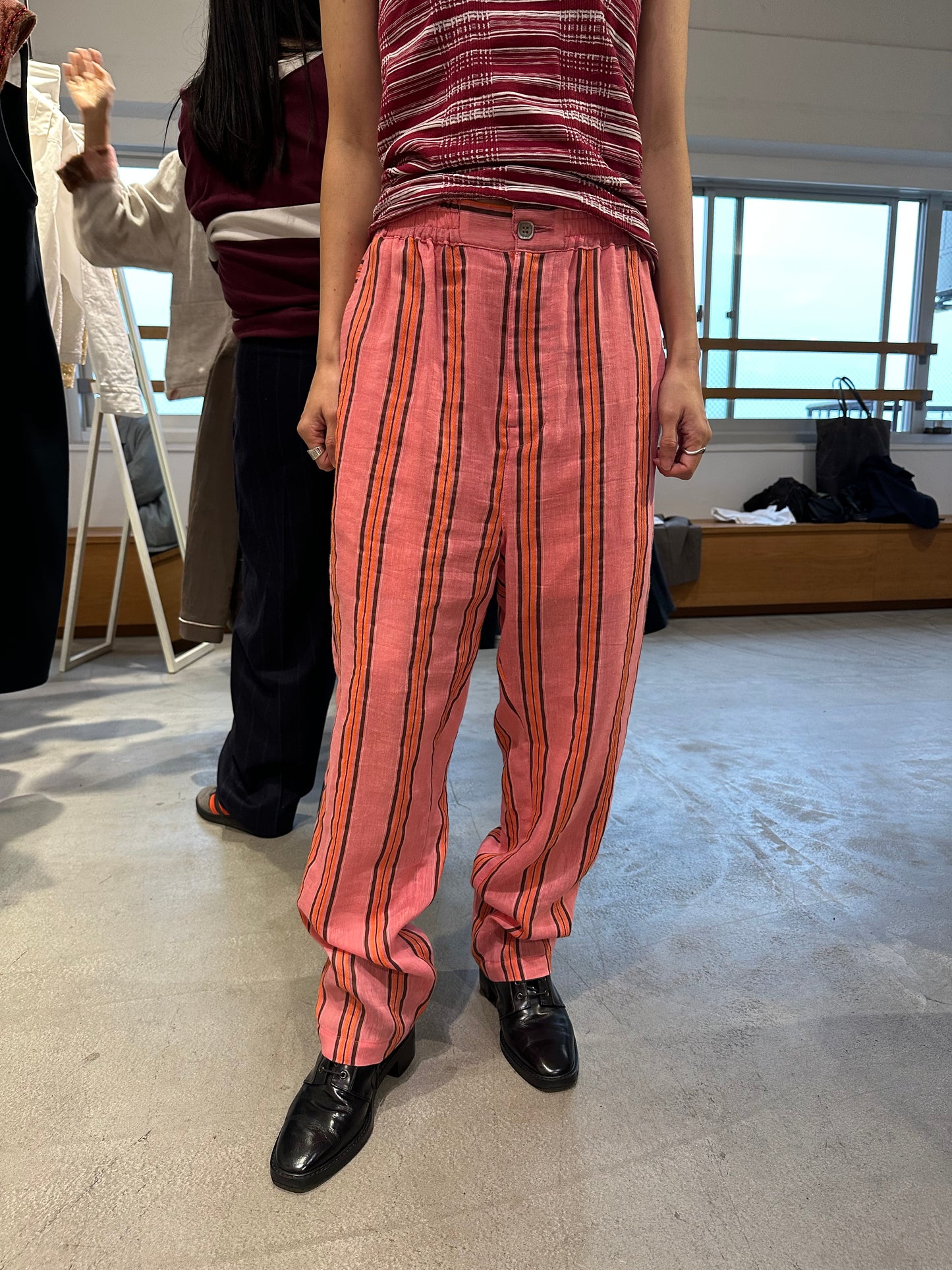 striped pants
