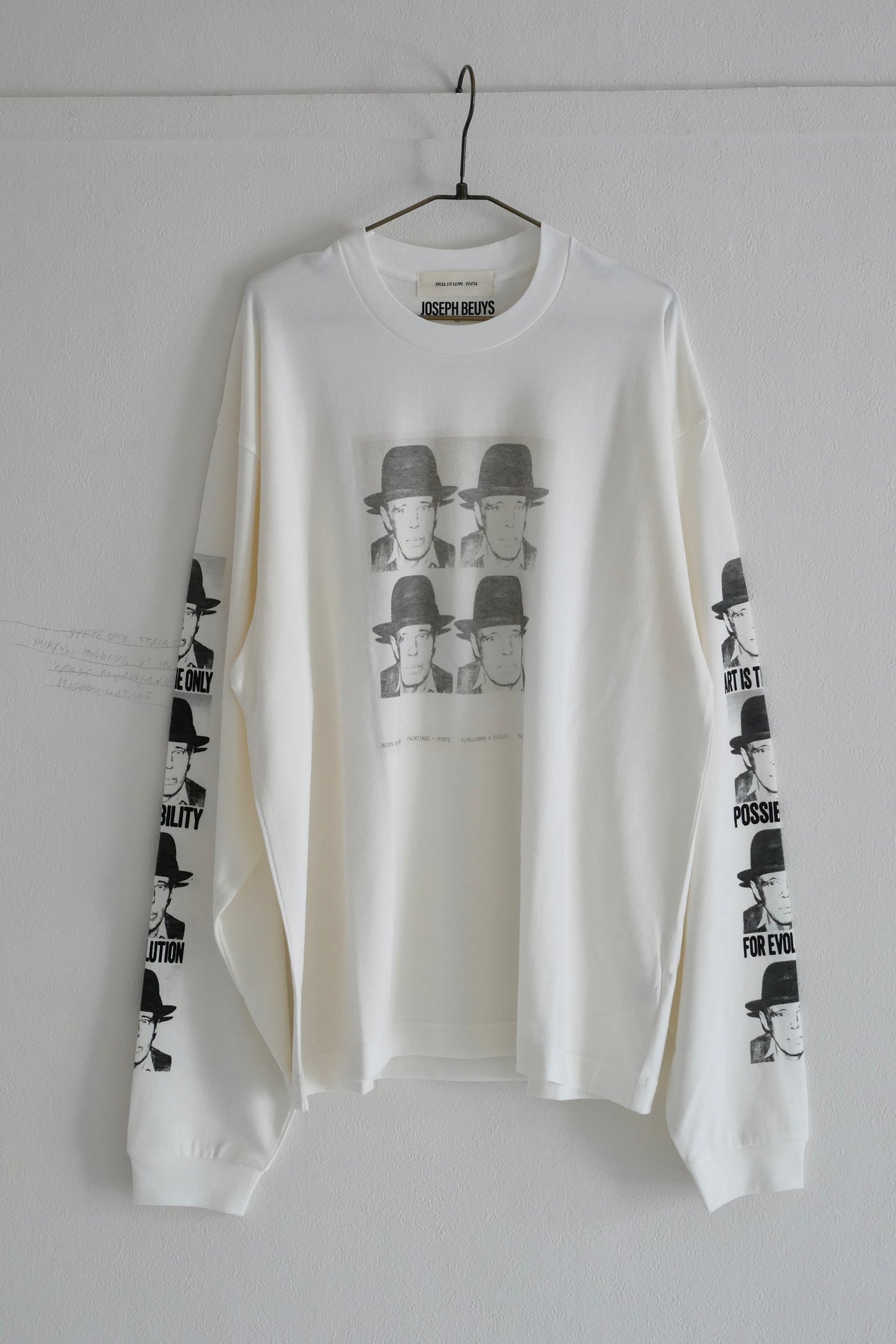 Joseph Beuys Warhol Long Sleeve T-shirt (Off White)