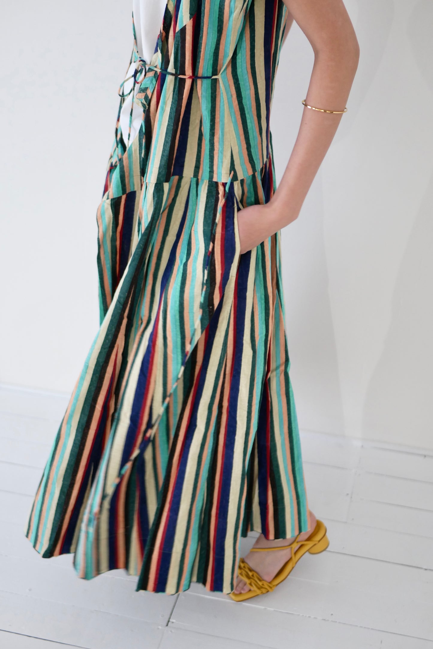 Stripe Block Camisole 18panels Dress