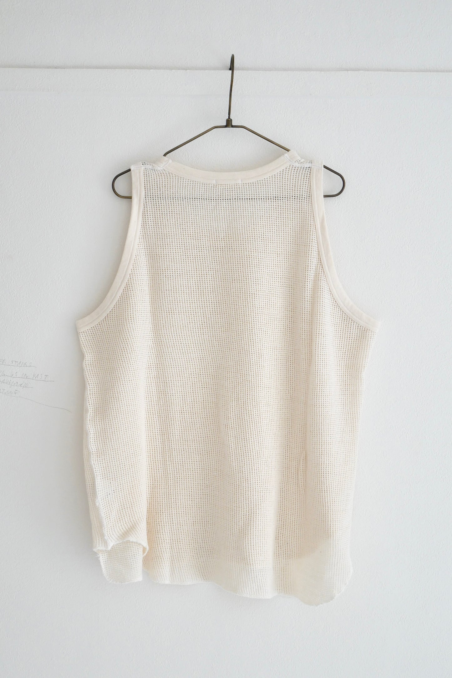 Mesh Tank Top / natural