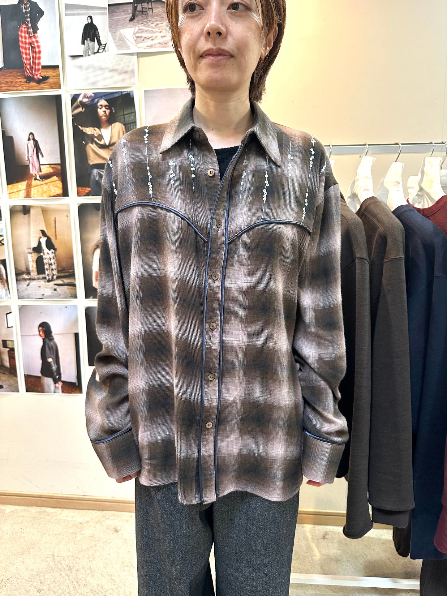 Ombre check shirts
