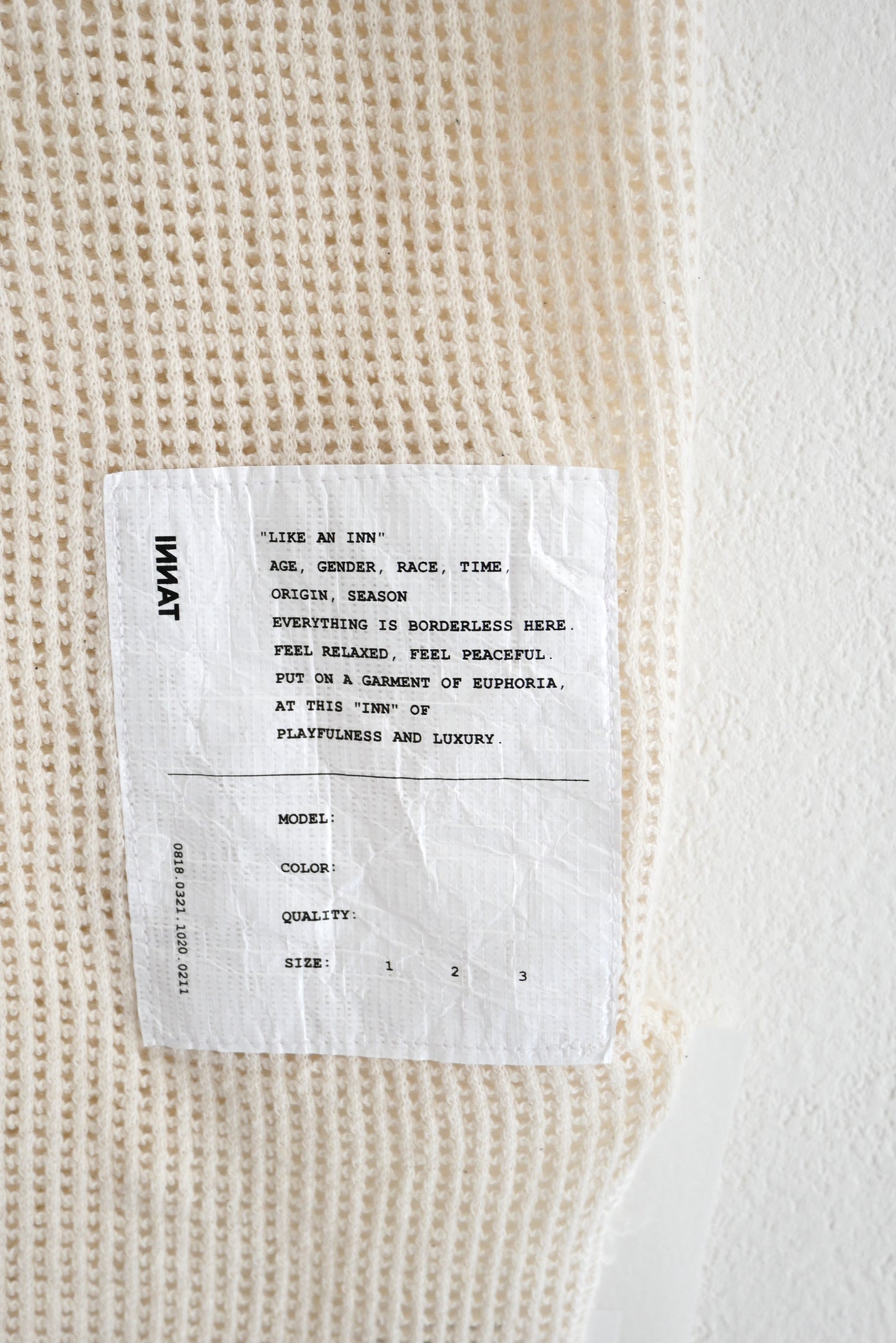 Mesh Tank Top / natural