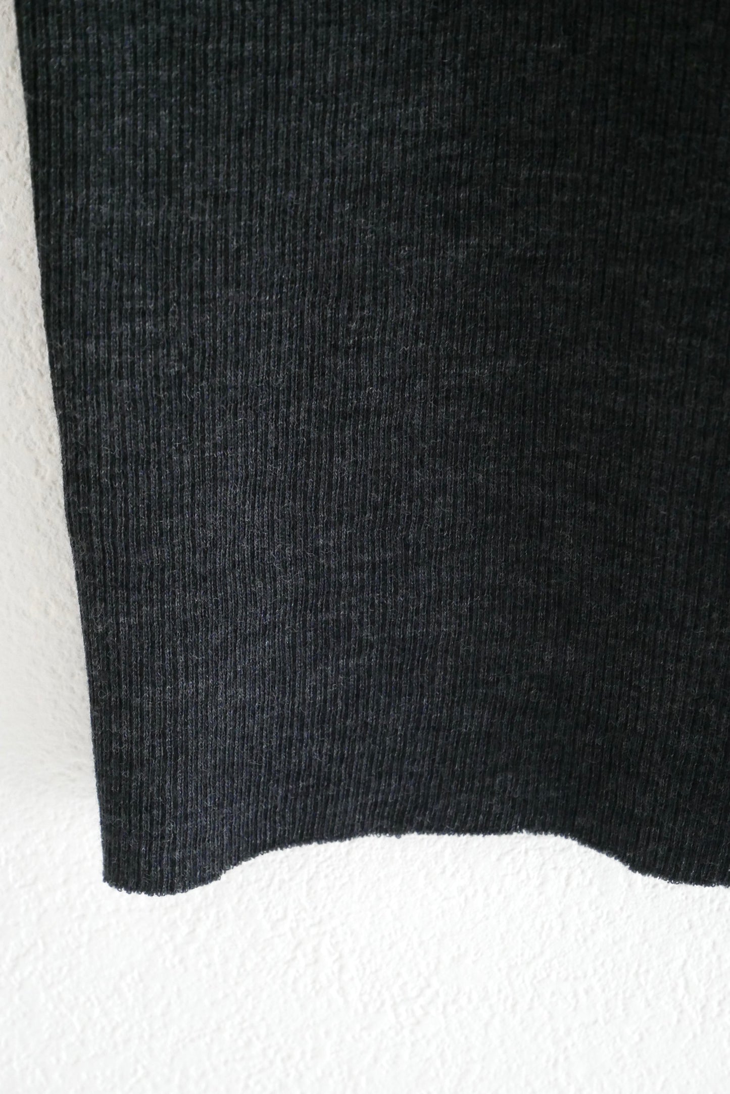 wool tereko long tee(dark gray)
