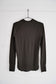 wool rib tee (brown)