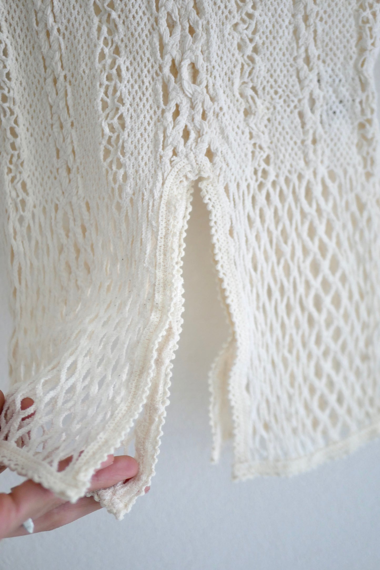 Stretch lace long sleeve (Ivory)