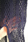 Stretch lace long sleeve (navy)