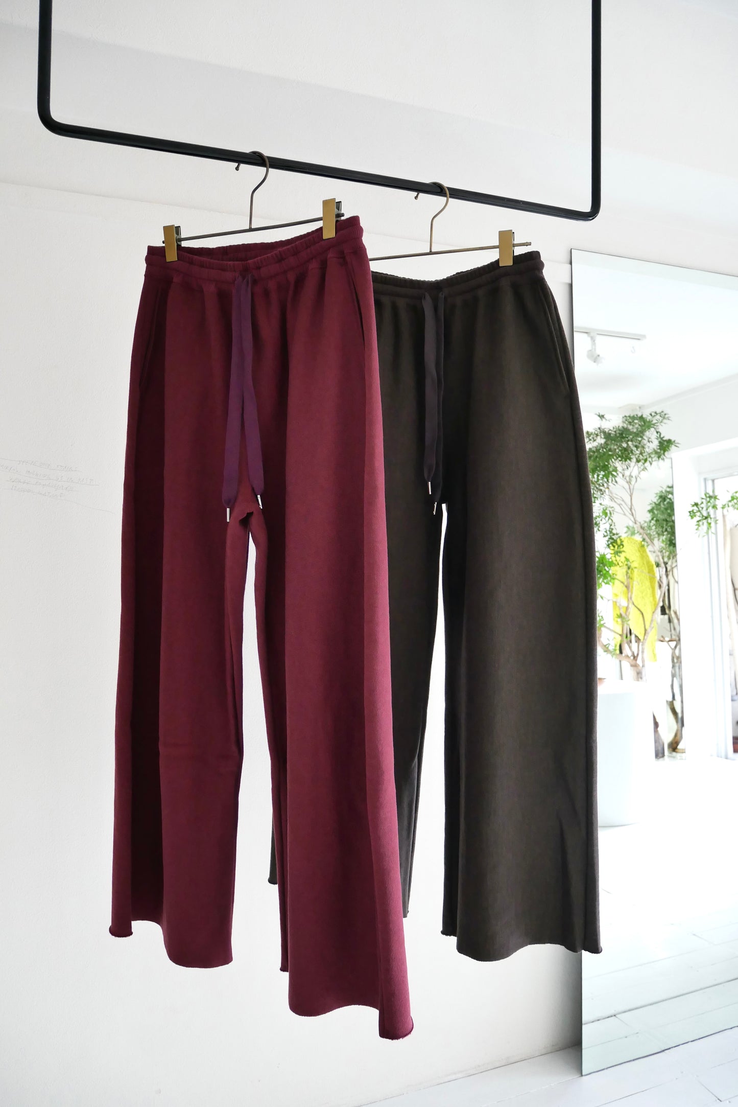 cotton wool urake pants (top brown)