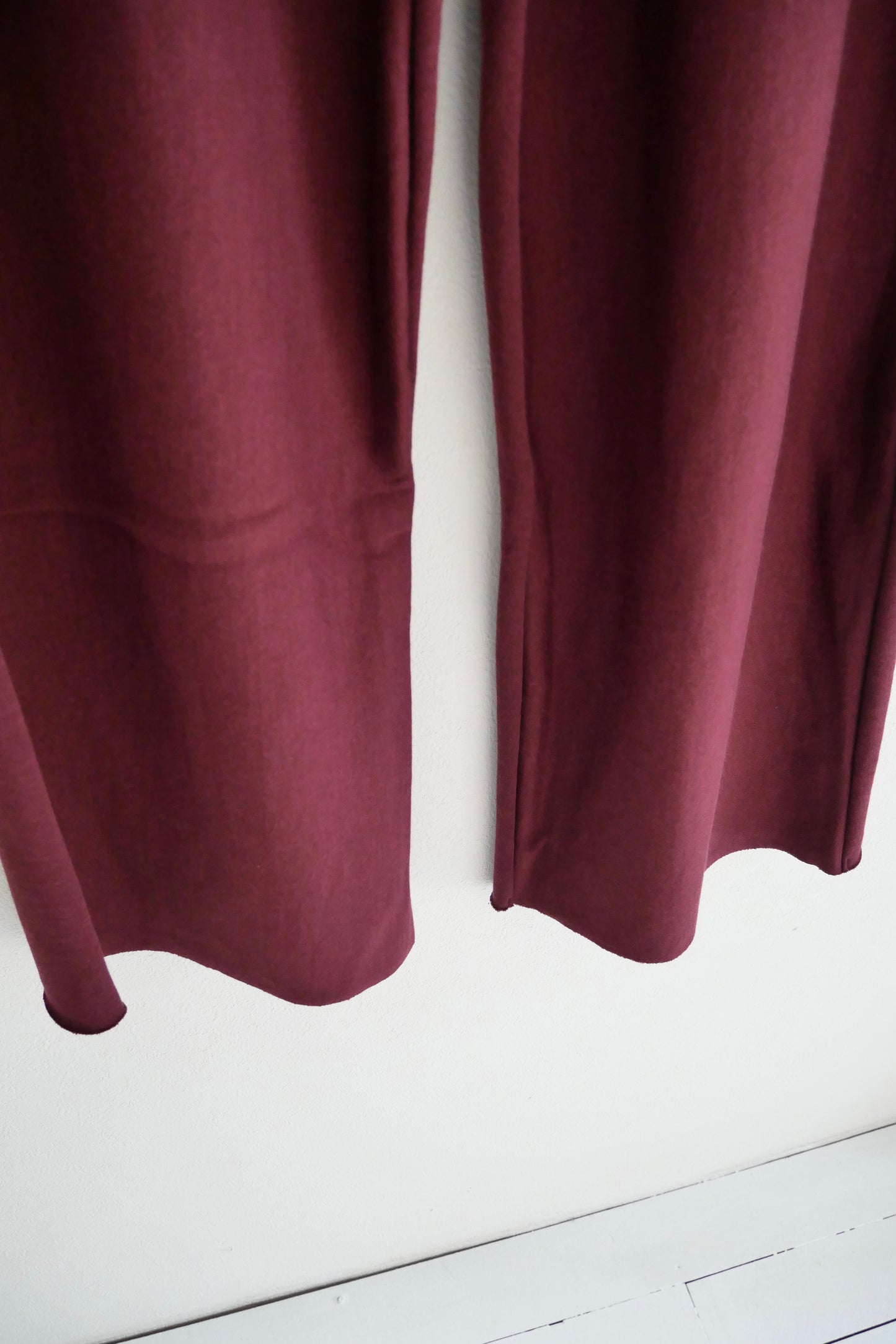 cotton wool urake pants (bordeaux)