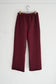 cotton wool urake pants (bordeaux)