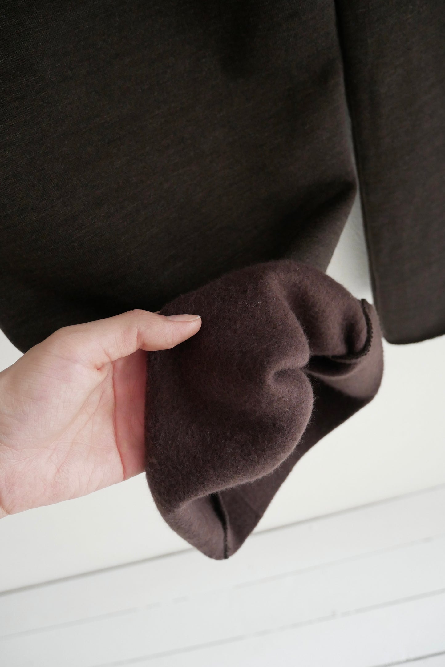 cotton wool urake pants (top brown)