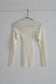 wool tereko long tee(white)