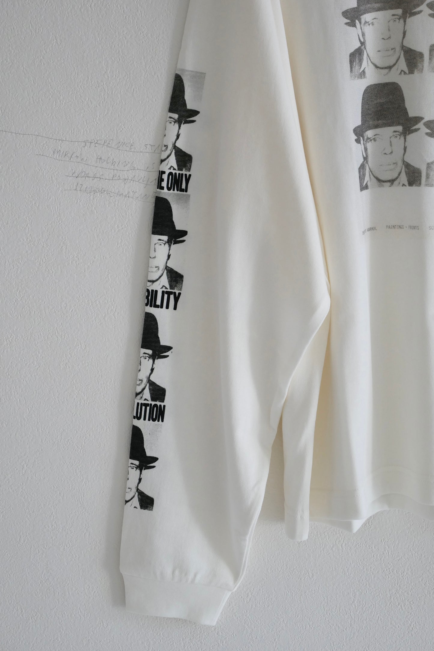 Joseph Beuys Warhol Long Sleeve T-shirt (Off White)