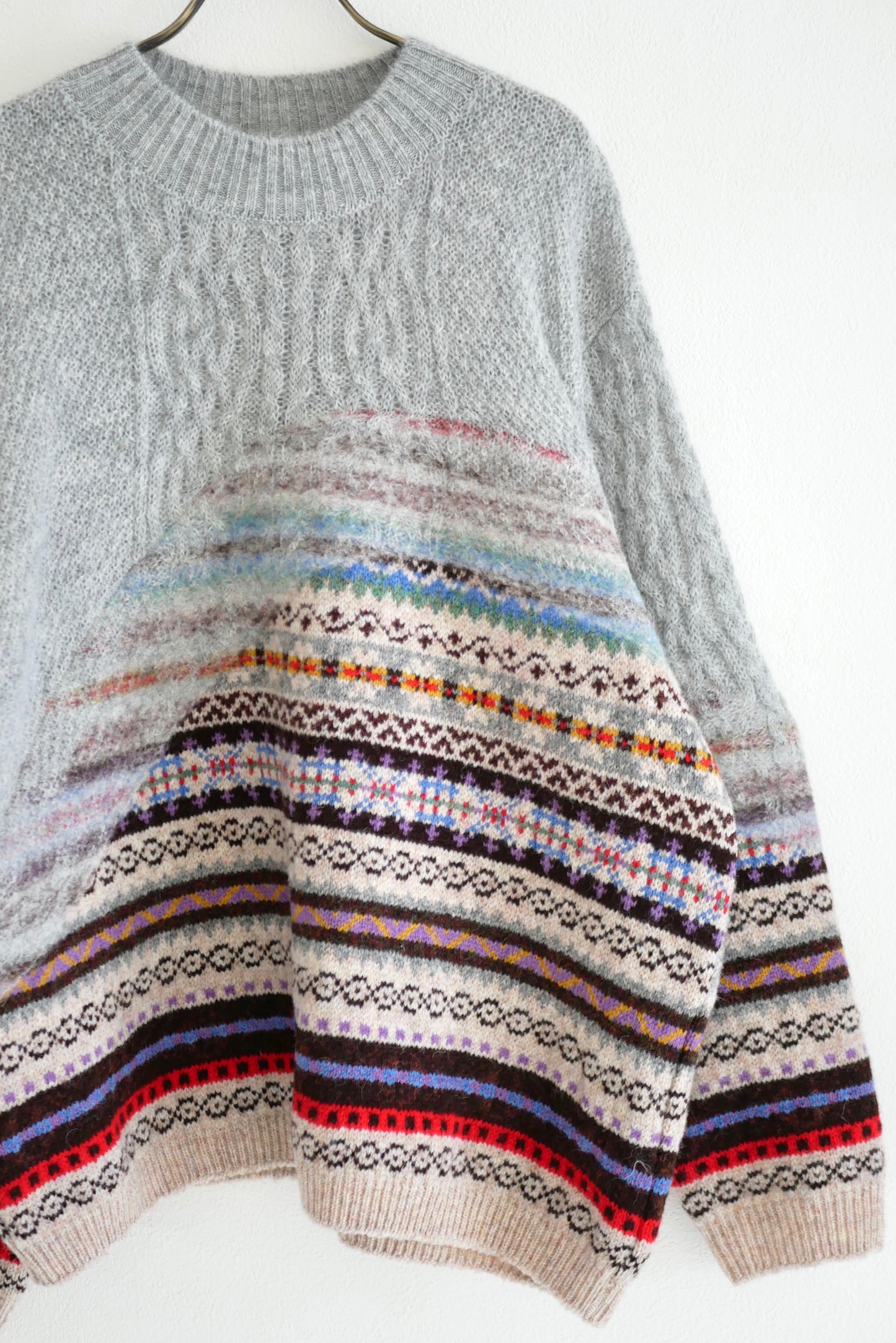 jamieson's meet mohair(light gray)