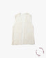 Lacy Knitting Off-White Vest