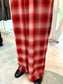 ombre check easy pants