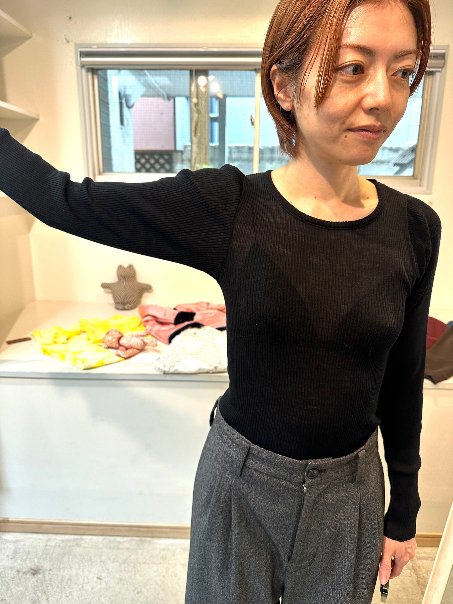 wool tereko long tee