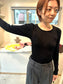 wool tereko long tee