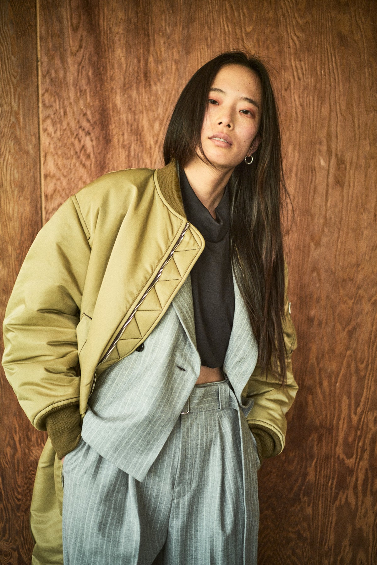 MA-1 (black x khaki)　　