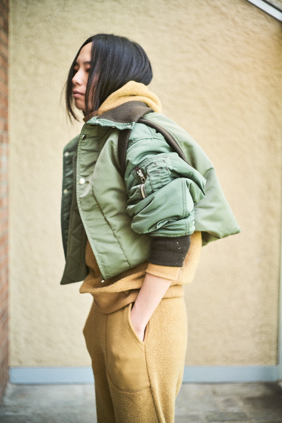 MA-1 (black x khaki)　　