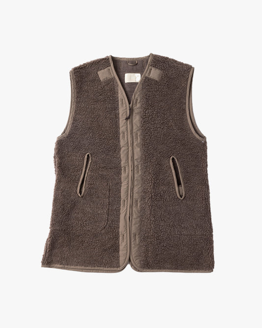 Boa Fleece Liner Vest / Gray Beige