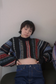 Jumper-ish Scarf - Jamieson’ s × Kota Gushiken (Gray/Red)