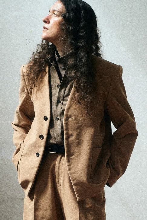 Dobby suede jacket