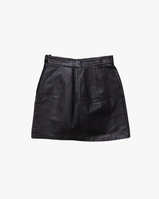 Leather Mini Skirt #1 / Black