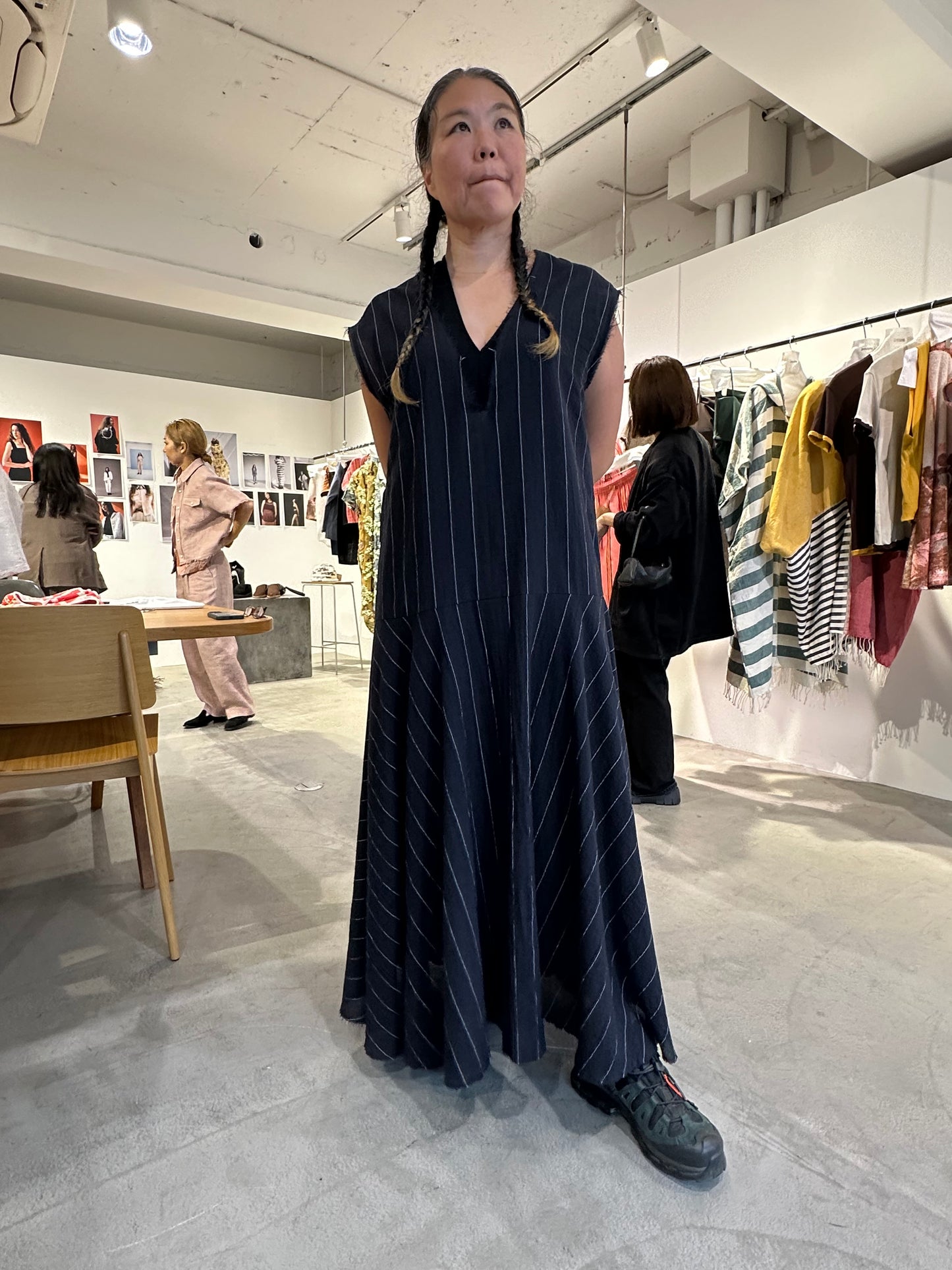 sleeveless long dress