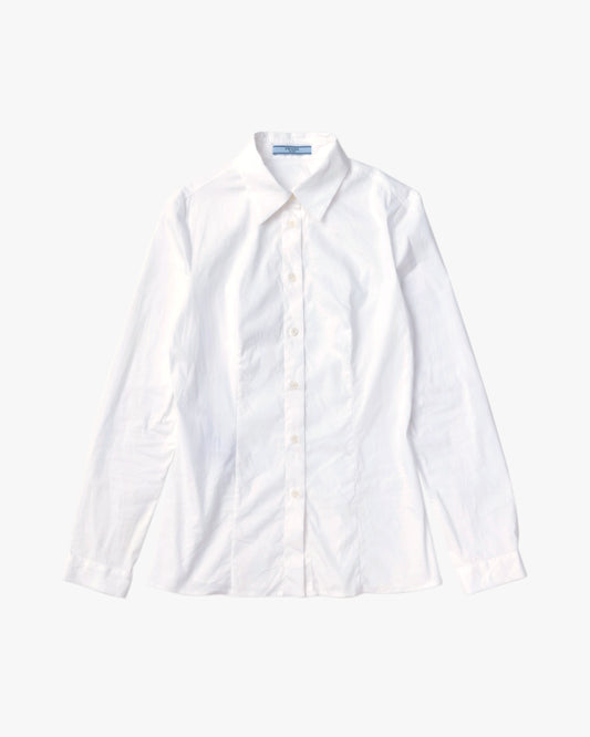 "PRADA" Stretched Shirt (White)
