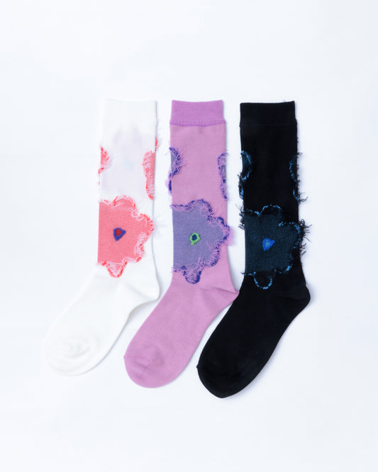 Reversed Flower Socks
