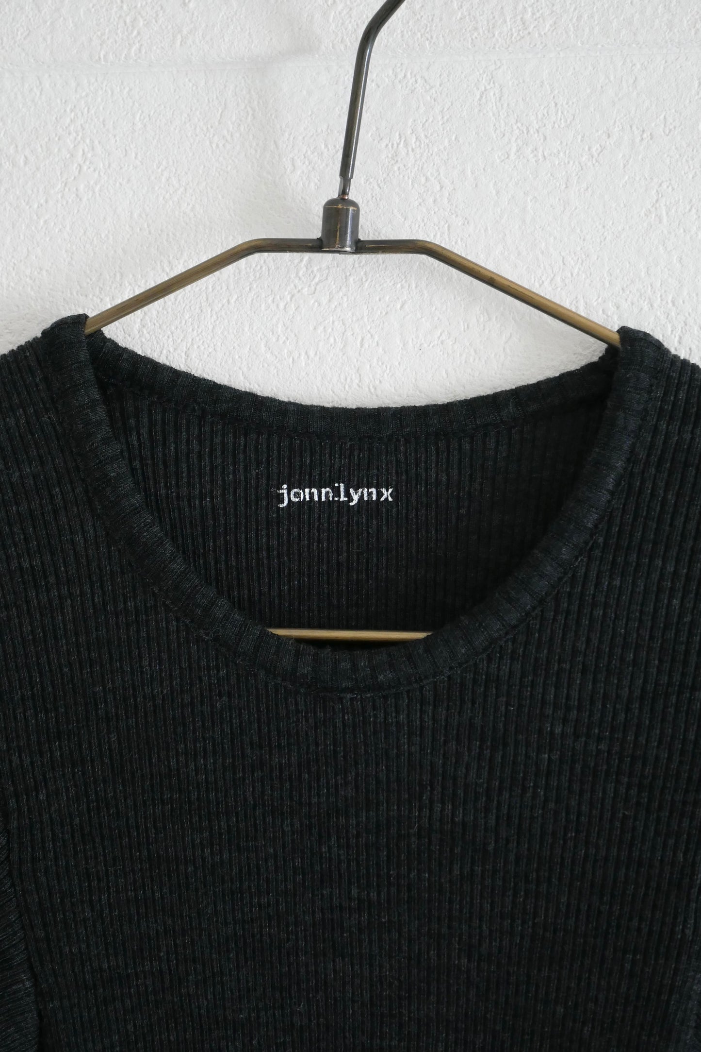 wool tereko long tee(dark gray)