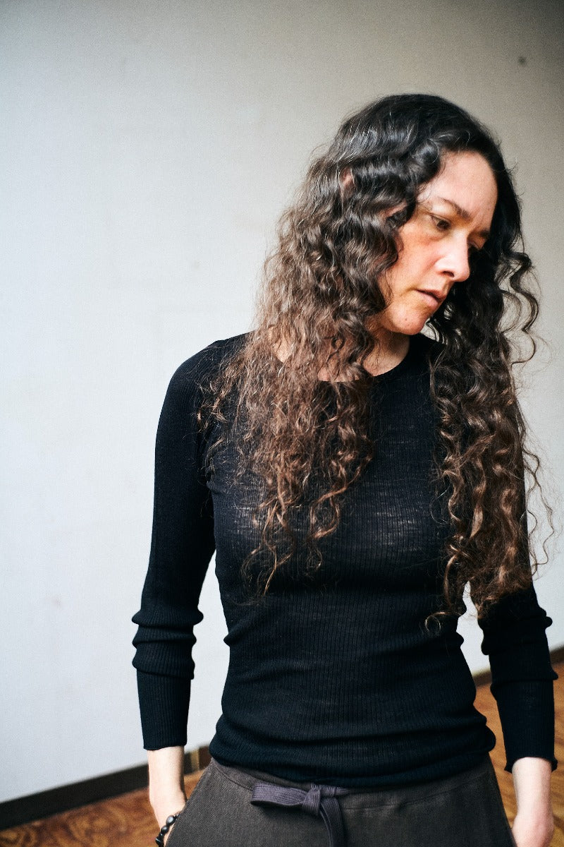 wool tereko long tee
