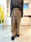 Dobby suede pants