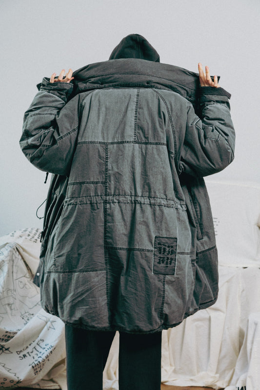【10/17 12:00- ON SALE】INNAT x WILD THINGS / PADDED TACTICAL FIELD COAT (BLACK)
