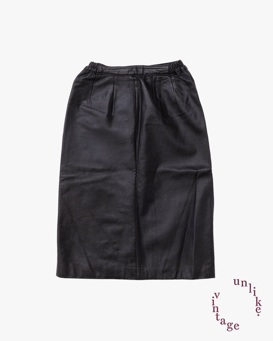Leather Skirt #5 / Black