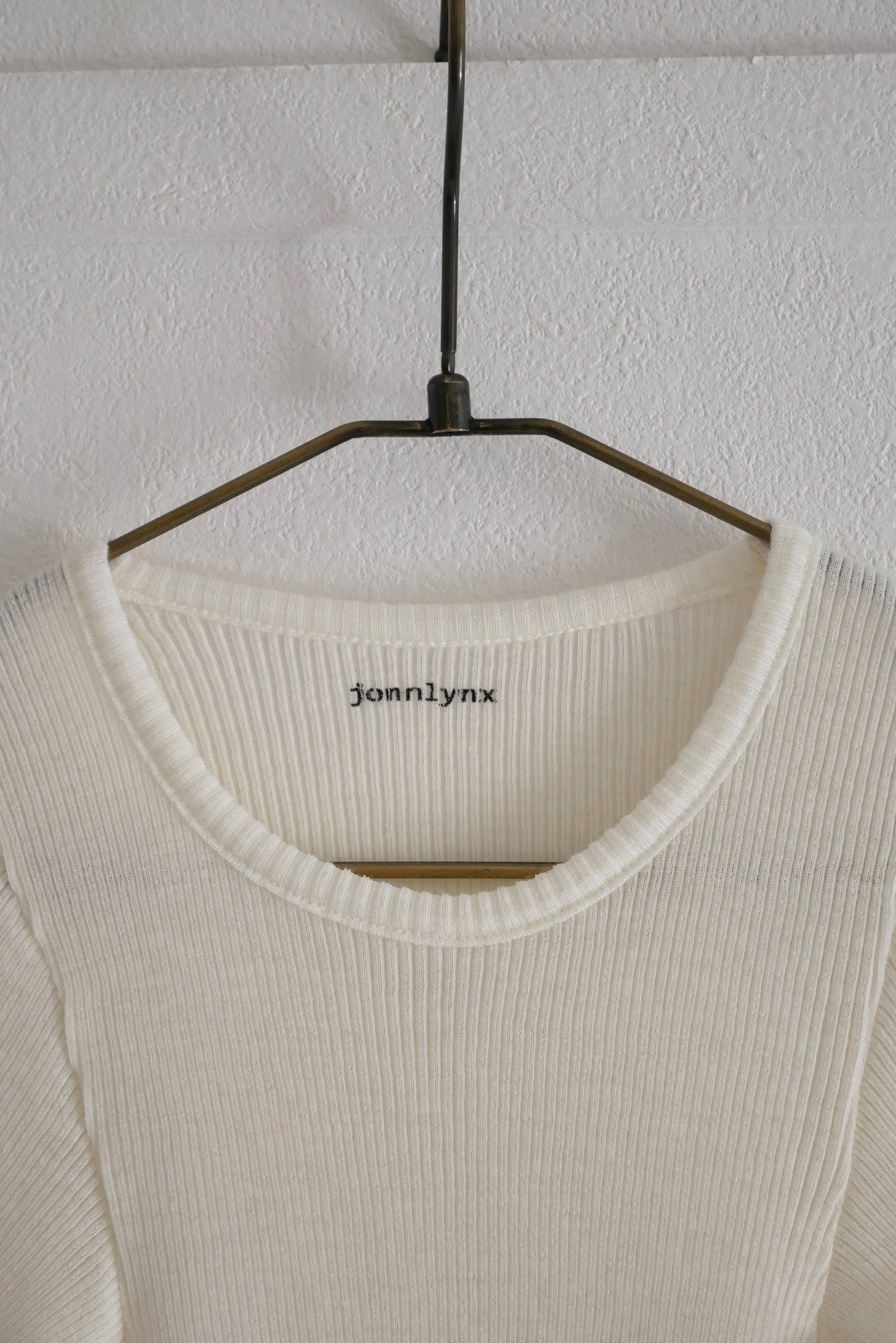 wool tereko long tee(white)