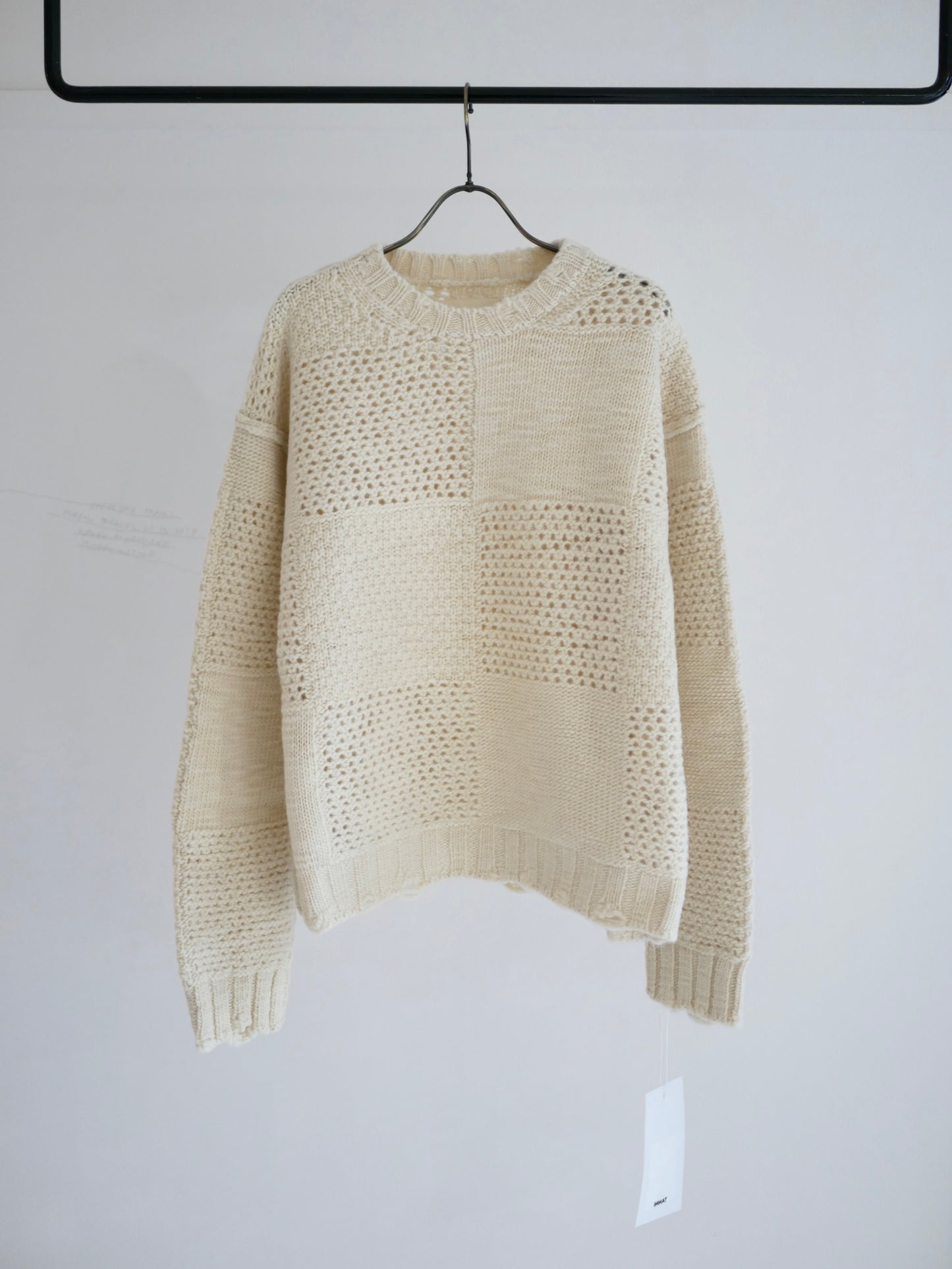 PATCHWORK SWEATER / Natural