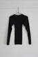 wool tereko long tee(dark gray)