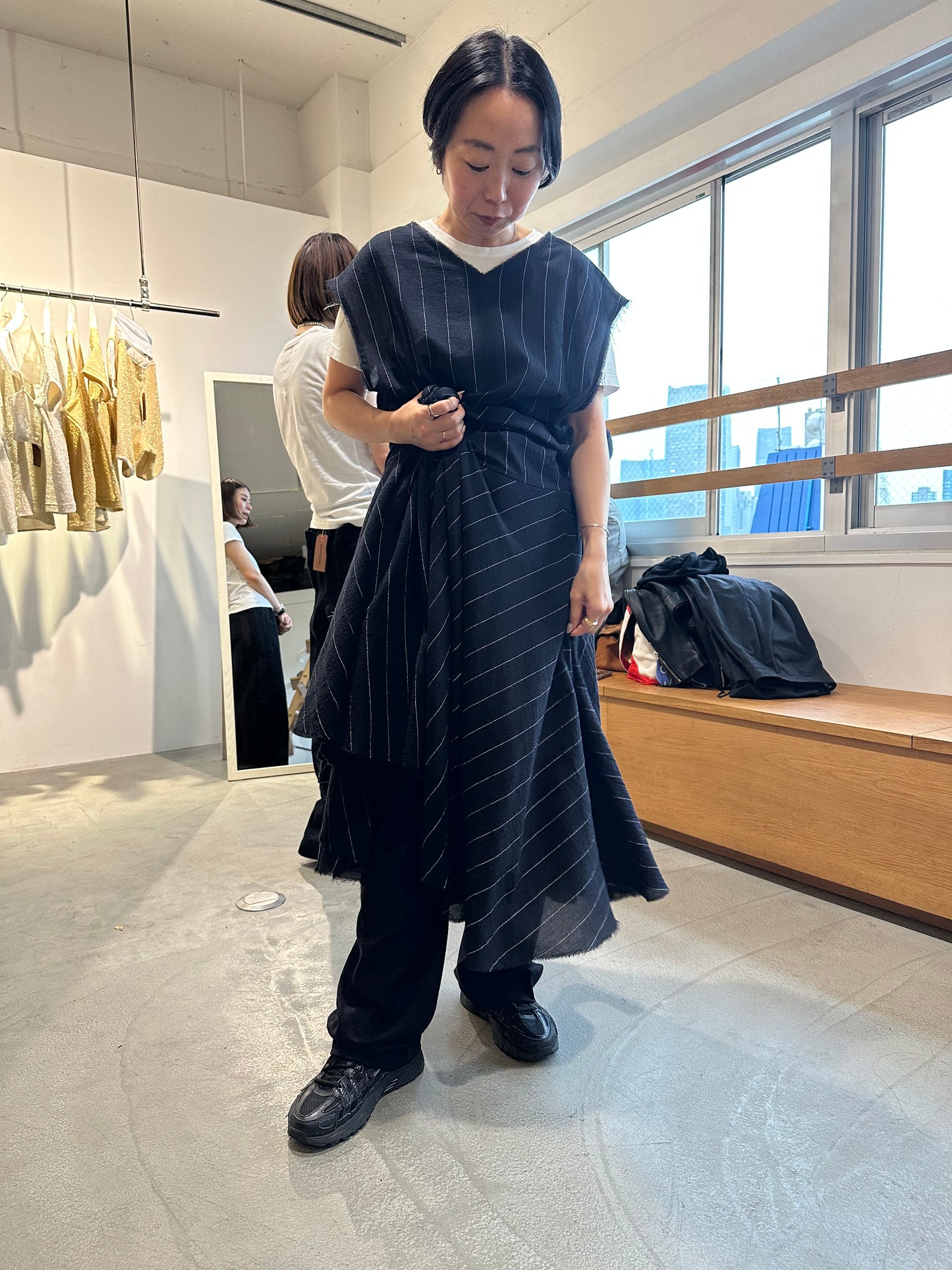 sleeveless long dress